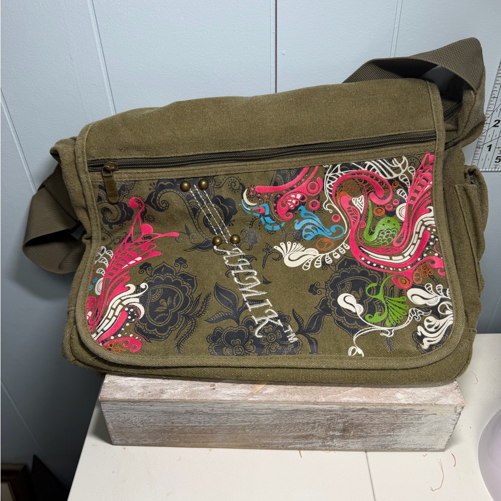 AHMIK Paisley Floral Messenger Bag